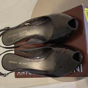 Antonio Melani Brown Fudge Patent Sz 9